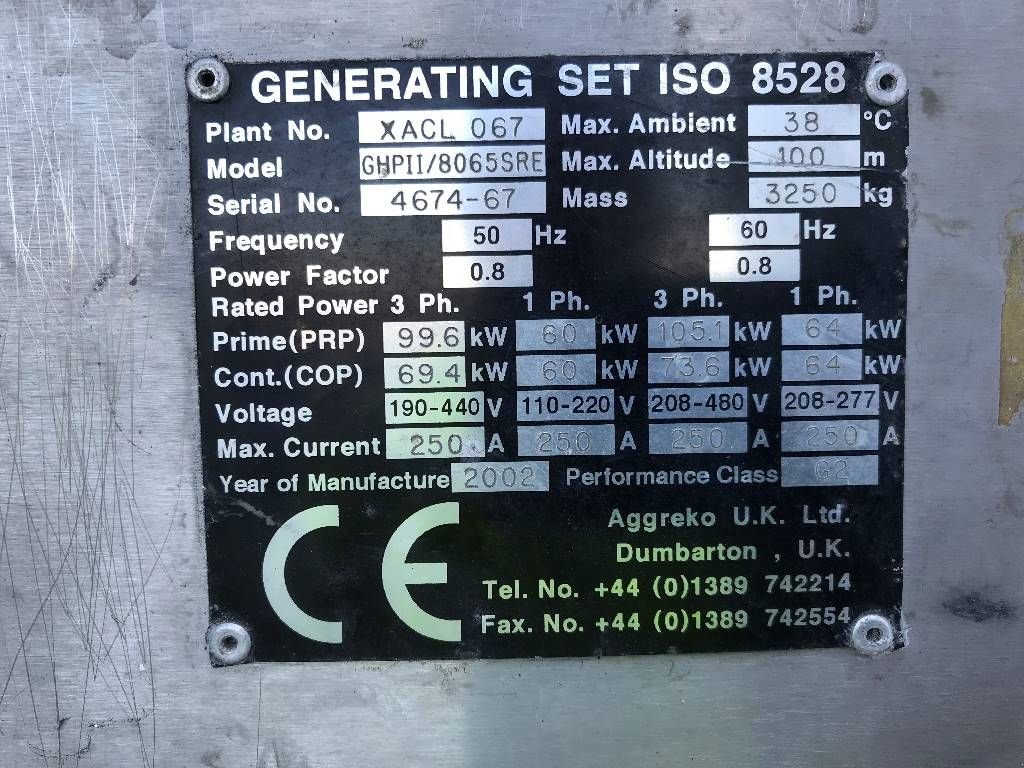 Notstromaggregat типа Iveco 8065 SRE - 125 kVA Generator - DPX-11283, Gebrauchtmaschine в Oudenbosch (Фотография 4)