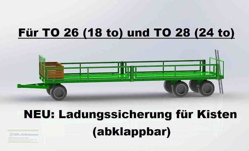 Ballentransportwagen типа PRONAR 3-achs Anhänger, Ballenwagen, Strohwagen, TO 26 M; 18,0 to, NEU, Neumaschine в Itterbeck (Фотография 29)