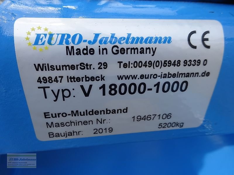 Lagertechnik типа EURO-Jabelmann Förderband Muldenband V 18000-1000, 18 m, NEU, Kundenwunsch, Neumaschine в Itterbeck (Фотография 20)